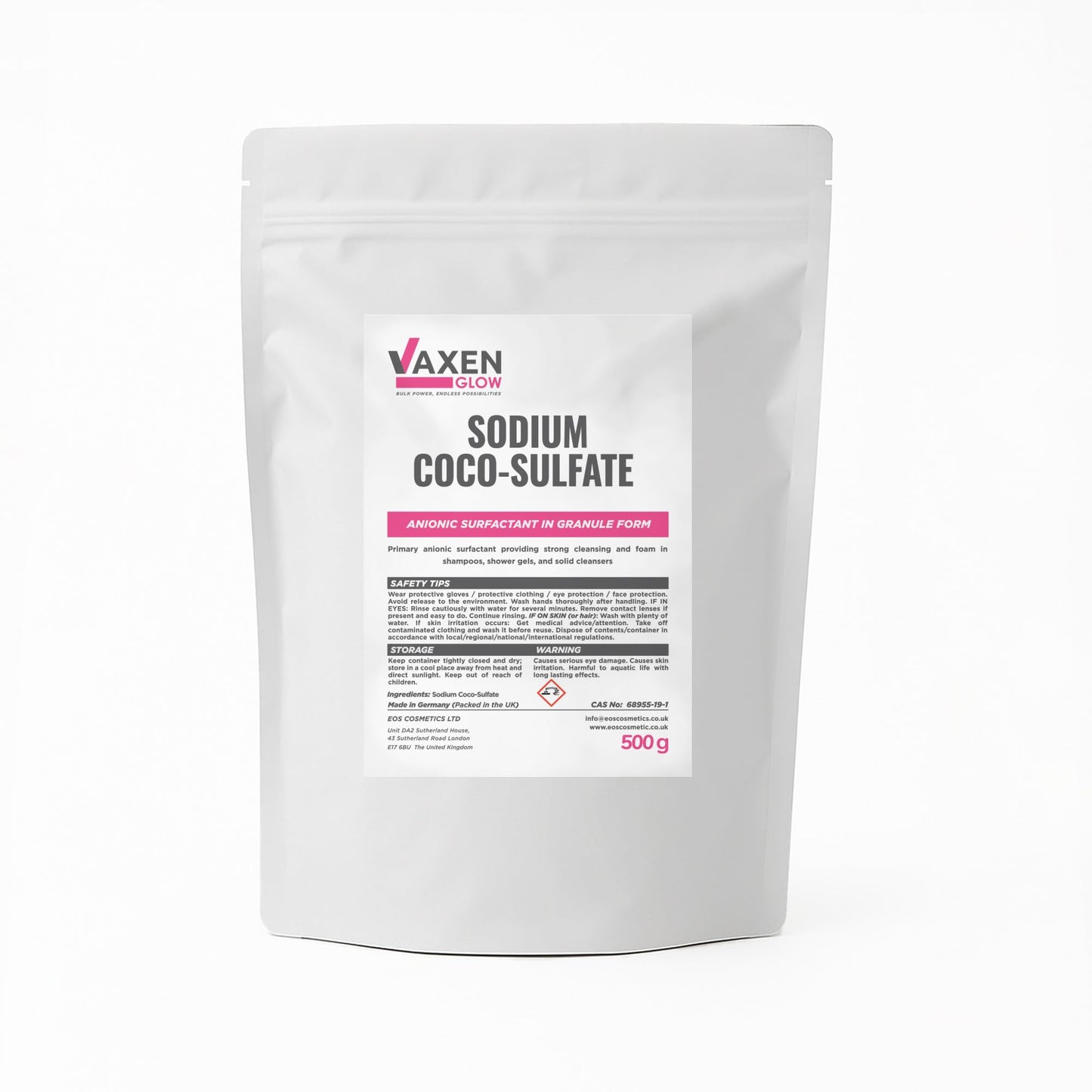 VAXEN Sodium Cocoyl Isethionate (SCI) Powder 500g