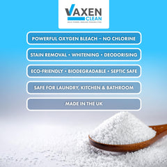 VAXEN Sodium Percarbonate Powder - Oxygen Bleach Cleaning Powder, Multi-Purpose Stain Remover, Green Bleach