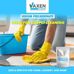 VAXEN Sodium Percarbonate Powder - Oxygen Bleach Cleaning Powder, Multi-Purpose Stain Remover, Green Bleach