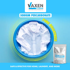 VAXEN Sodium Percarbonate Powder - Oxygen Bleach Cleaning Powder, Multi-Purpose Stain Remover, Green Bleach