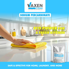 VAXEN Sodium Percarbonate Powder - Oxygen Bleach Cleaning Powder, Multi-Purpose Stain Remover, Green Bleach