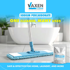 VAXEN Sodium Percarbonate Powder - Oxygen Bleach Cleaning Powder, Multi-Purpose Stain Remover, Green Bleach