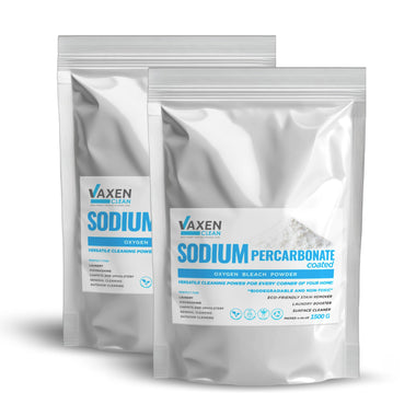 VAXEN Sodium Percarbonate Powder - Oxygen Bleach Cleaning Powder, Multi-Purpose Stain Remover, Green Bleach