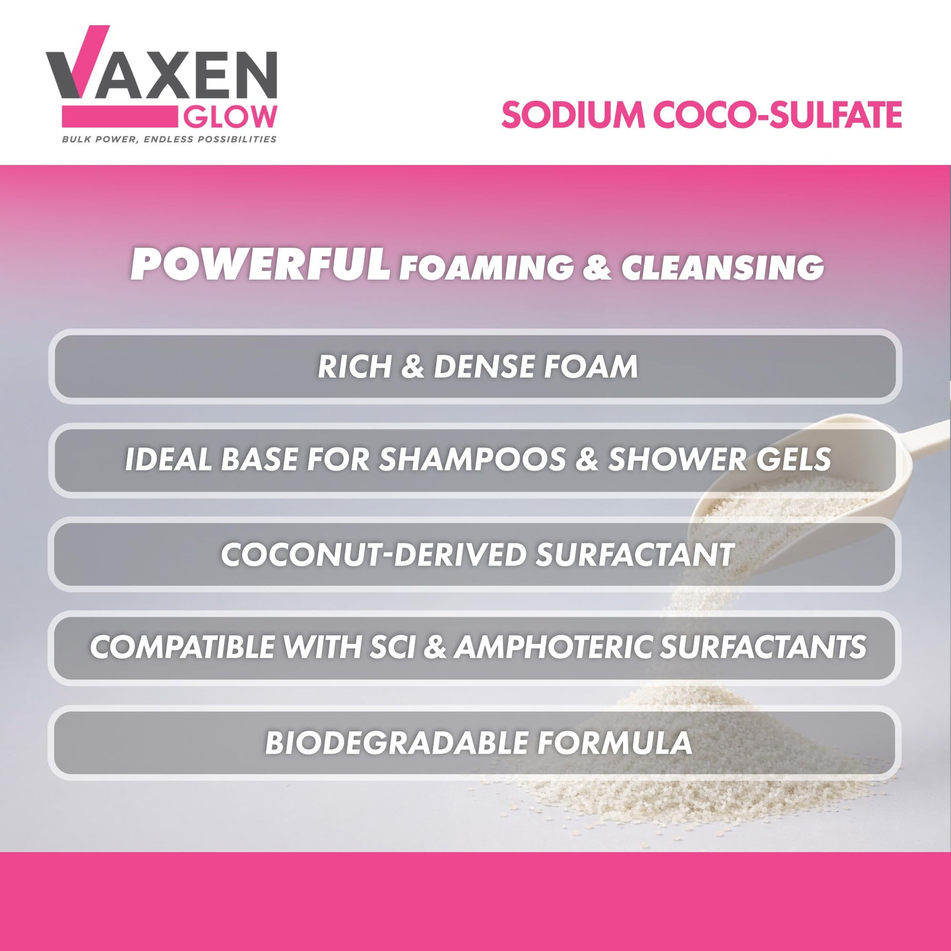 VAXEN Sodium Coco-Sulfate (SCS) Granules 500g
