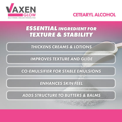 VAXEN Cetearyl Alcohol 500g (Cosmetic Grade)