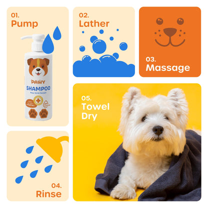 PAWY Dog Shampoo with Aloe Vera 500ml