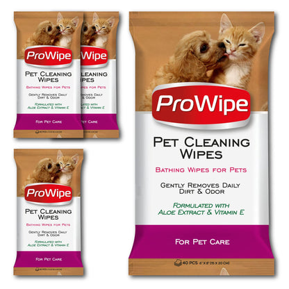 ProWipe Pet Wipes for Cats & Dogs