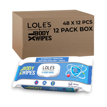LOLE'S XL Body Wipes — 12 Pack