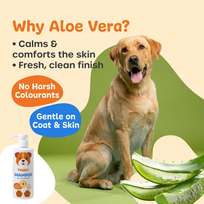 PAWY Dog Shampoo with Aloe Vera 500ml