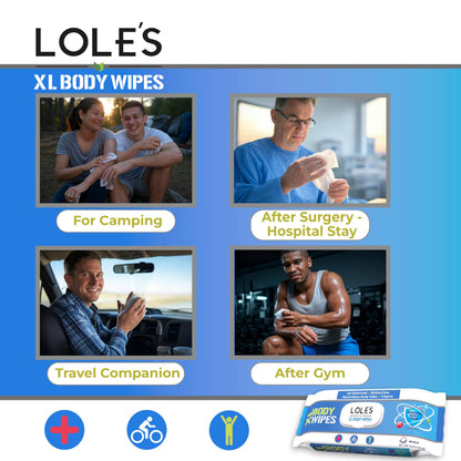 LOLE'S XL Body Wipes