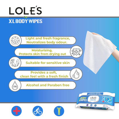 LOLE'S XL Body Wipes