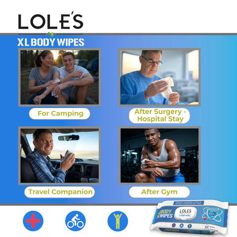 LOLE'S XL Body Wipes