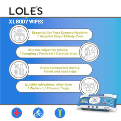 LOLE'S XL Body Wipes