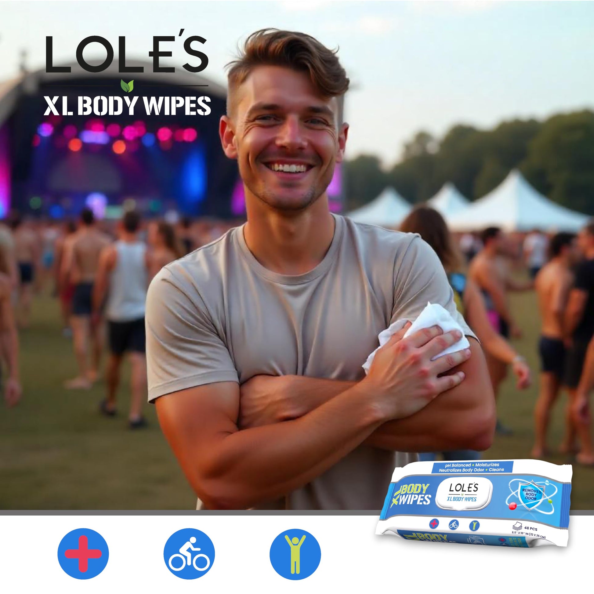 LOLE'S XL Body Wipes