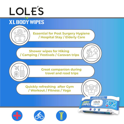 LOLE'S XL Body Wipes