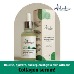 Ablude Collagen Serum - Anti Ageing Facial Serum - with Hydrolyzed Collagen & Panthenol (30ml)