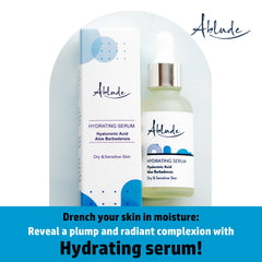 Ablude Hydrating Serum - Deep Hydration Serum with Hyaluronic Acid & Aloe Barbadensis - Hyaluronic Face Serum - Soothing Skin Serum - Revitalising Skincare Facial Serum (30ml)