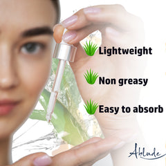 Ablude Hydrating Serum - Deep Hydration Serum with Hyaluronic Acid & Aloe Barbadensis - Hyaluronic Face Serum - Soothing Skin Serum - Revitalising Skincare Facial Serum (30ml)