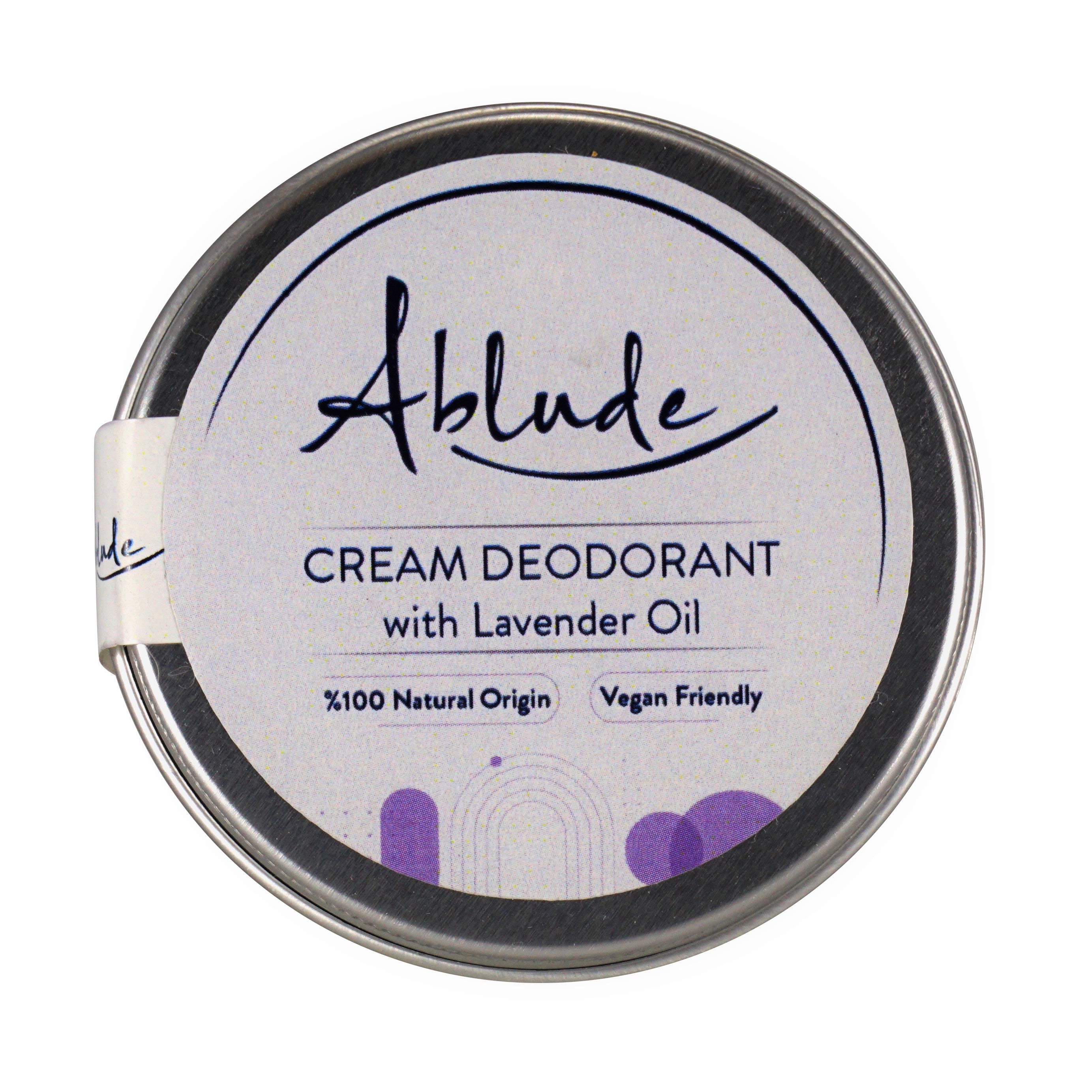 Ablude Cream Deodorant with Lavender Oil, 100% Natural Origin, Vegan Friendly, 50g