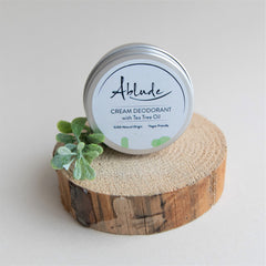 Ablude Cream Deodorant with Tea Tree Oil, 100% Natural Origin, Vegan Friendly, 50g