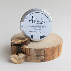 Ablude Cream Deodorant, Unscented, 100% Natural Origin, Vegan Friendly, 50g